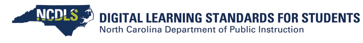Digital Learning Standards for Students